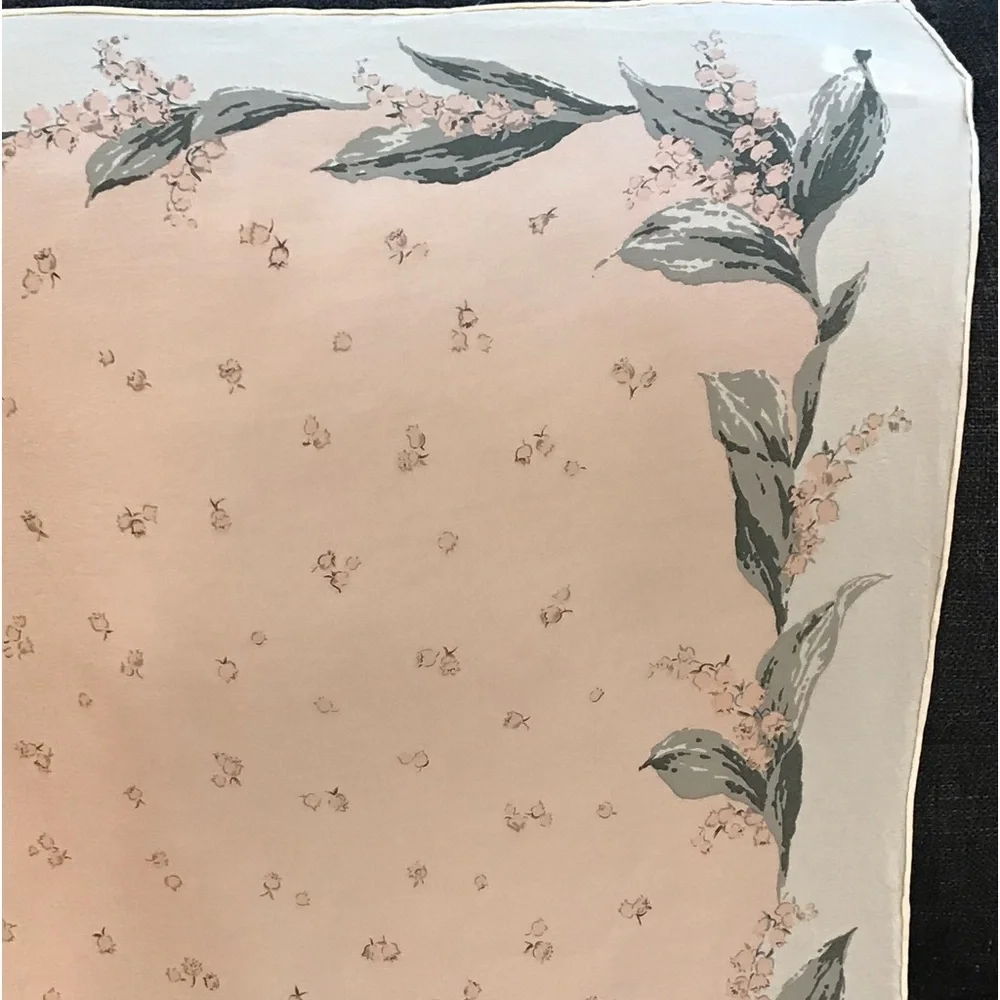 Christian Dior Pink Floral Silk Scarf 😍🌸